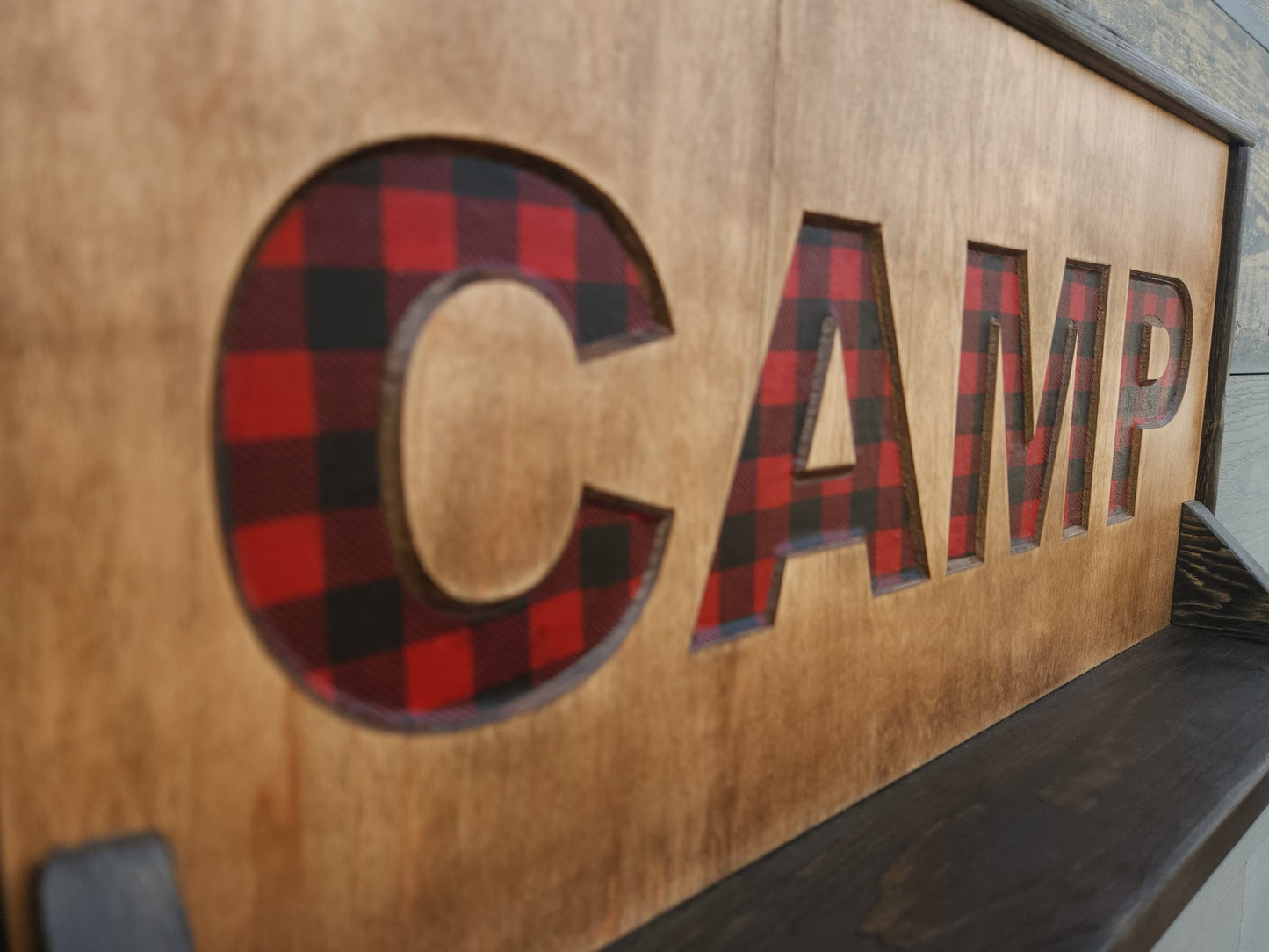 Large Shelf with Hooks