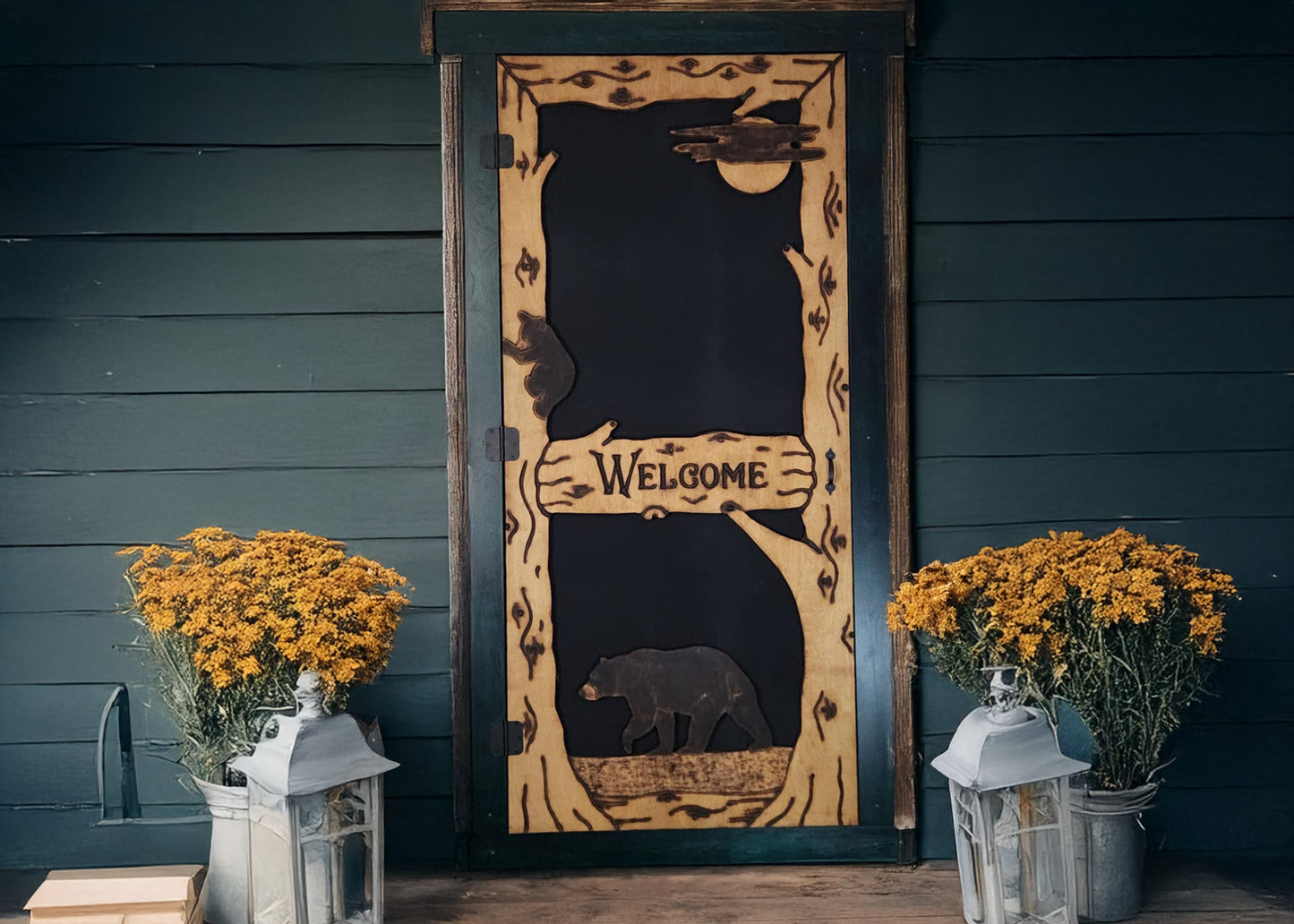 Black Bear Screen Door