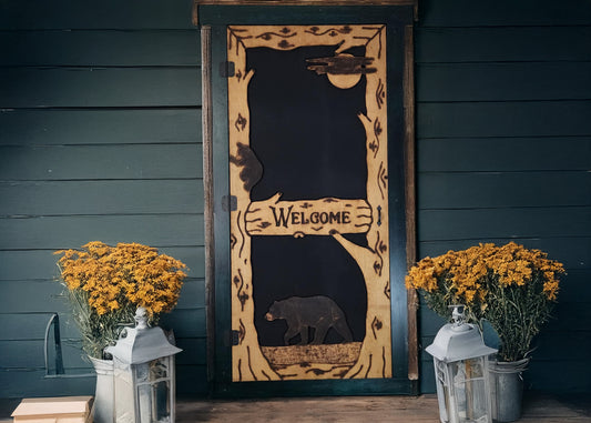 Black Bear Screen Door