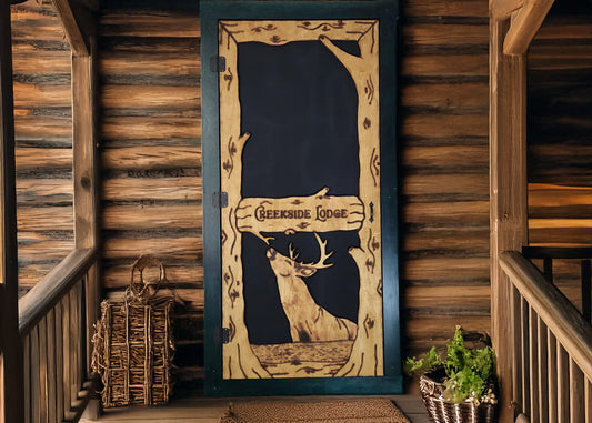 Whitetail Deer Screen Door
