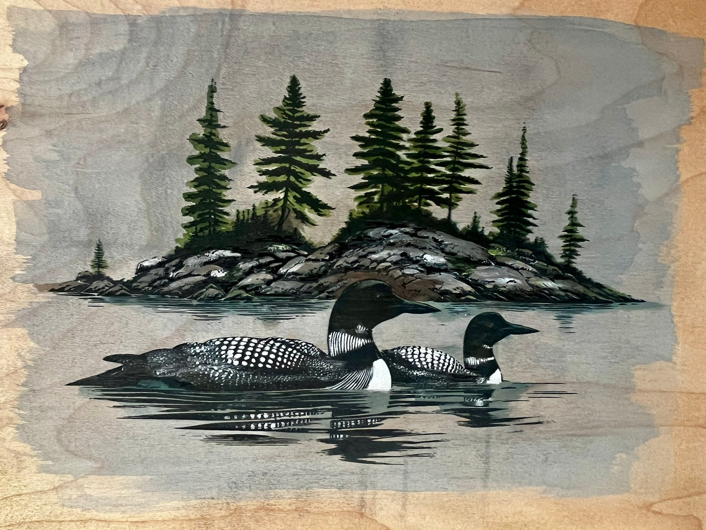 Small Shelf (hand-painted) with Hooks or Wine Glass Rack